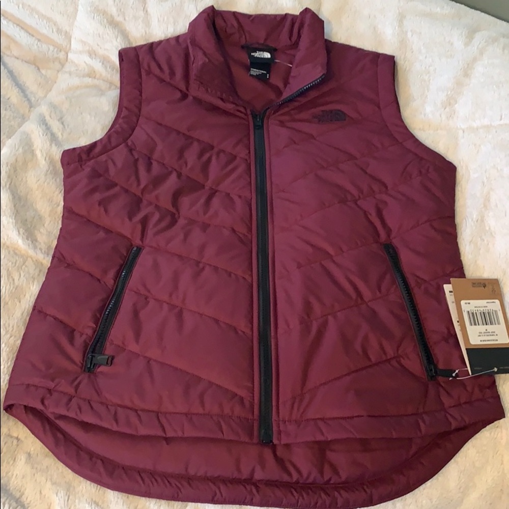 North face tamburello 2 vest - deep garnet red